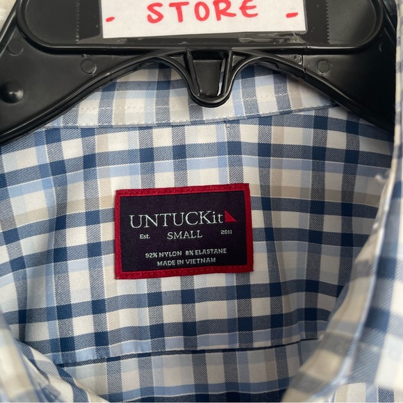 UNTUCKit Stretch Long Sleeve Plaided Button Down Shirt - Picture 3 of 6